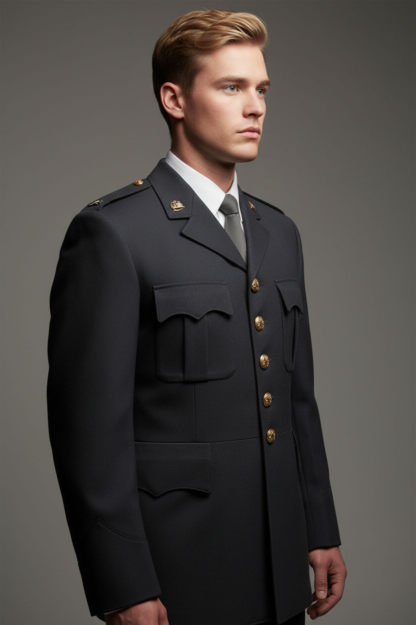 Military Jacket European charcoal