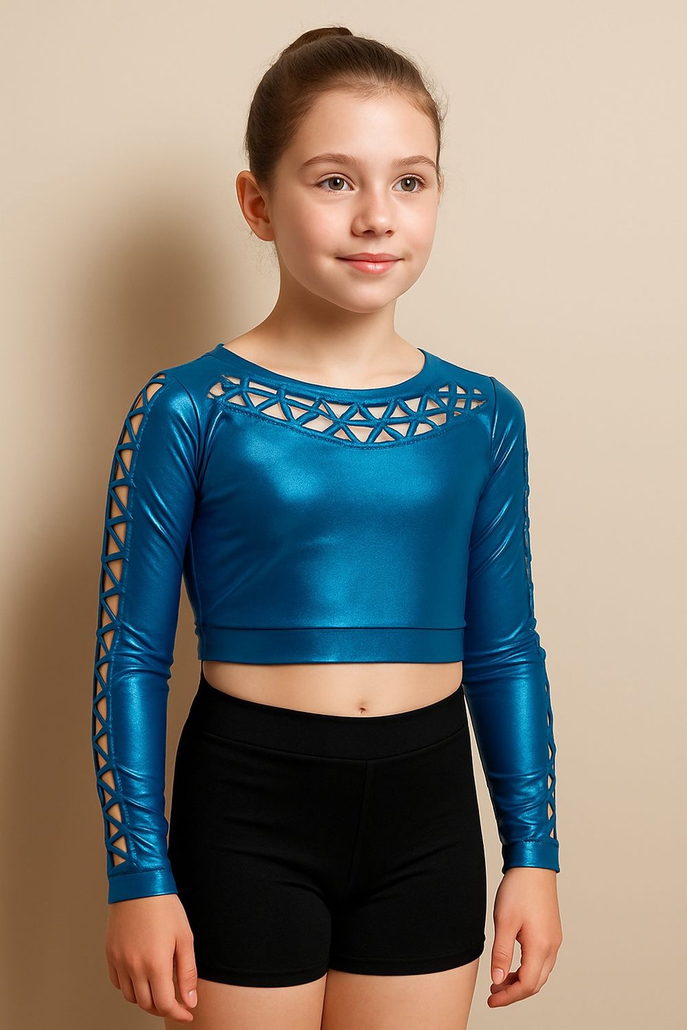 Sparkling Blue Crop Top