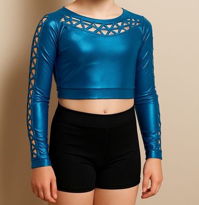 Sparkling Blue Crop Top