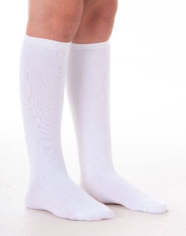 Long White School Sock