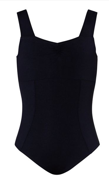 Energetiks Panel Thick Strap Leotard Childs Devon, Colour: black, size: childs xsmall