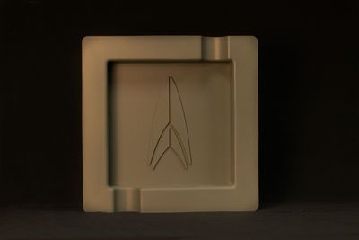 Lotus Square Silicone Ashtray Gray