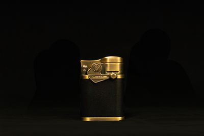 Lotus Winston Table Lighter Quad Torch Brass &amp; Black