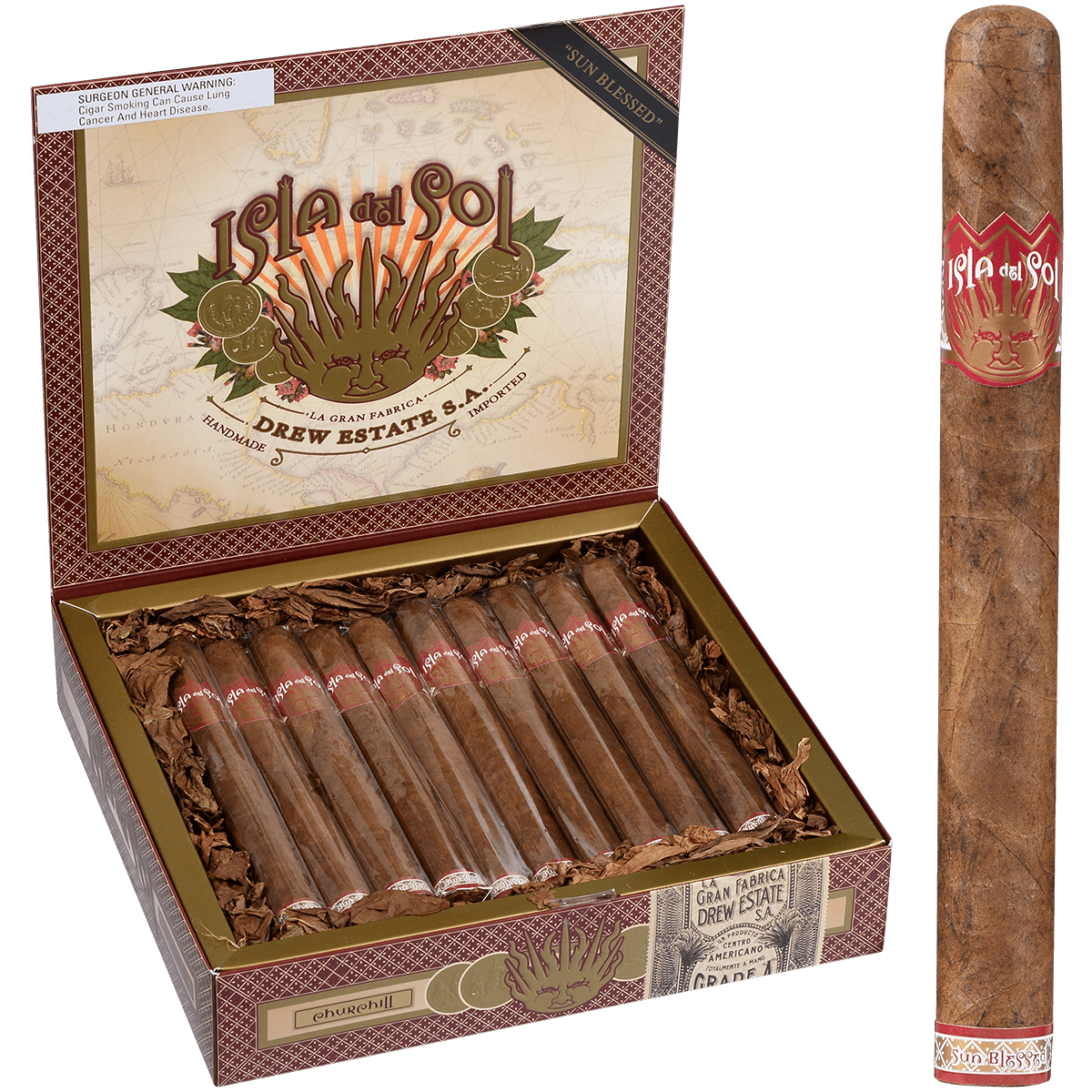 Isla del Sol Sungrown Churchill 7x50
