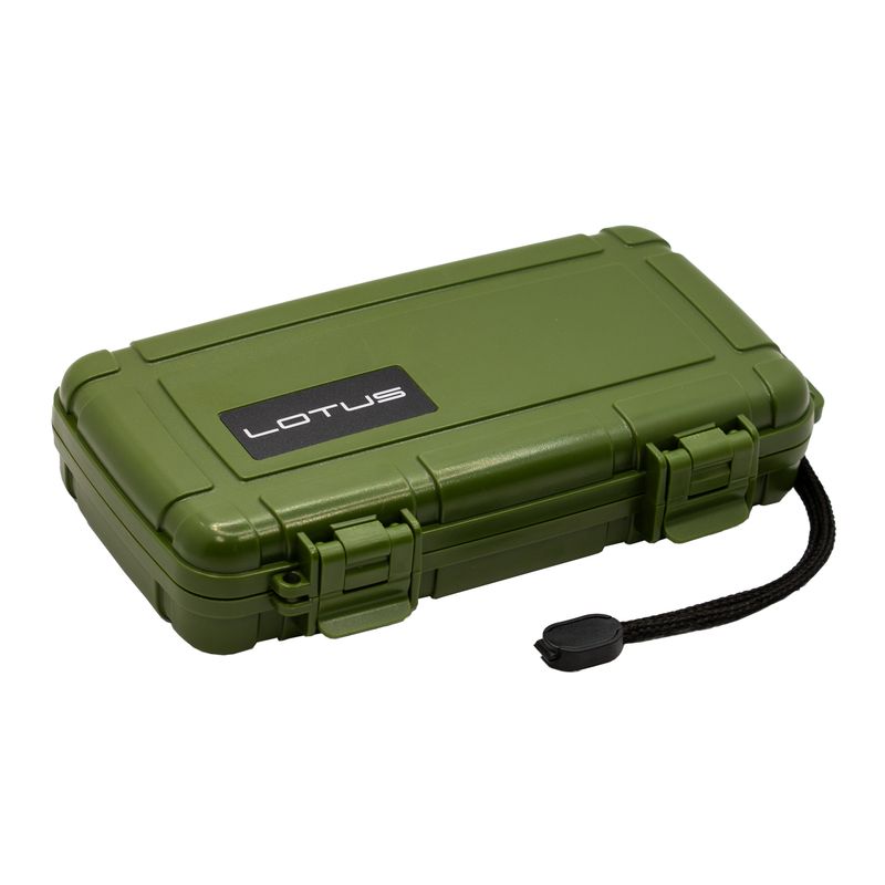 Lotus 5ct Travel Humidor Green