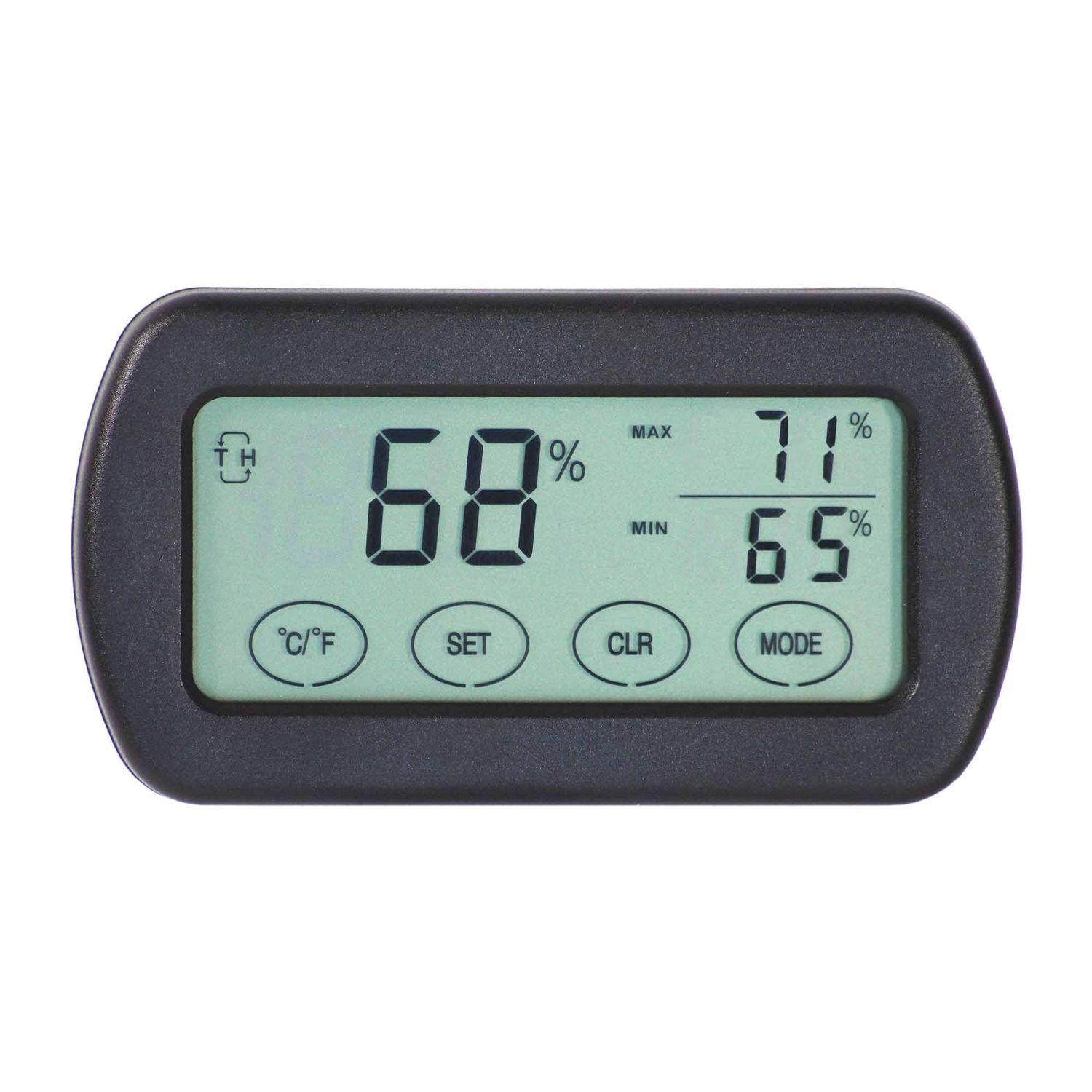Lotus Rectangular Digital Hygrometer