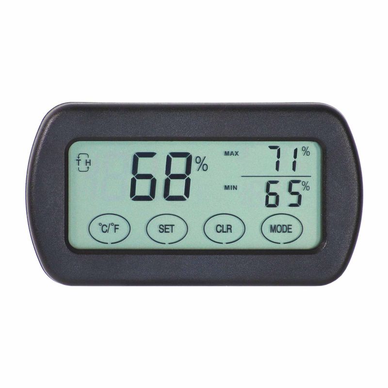 Lotus Rectangular Digital Hygrometer