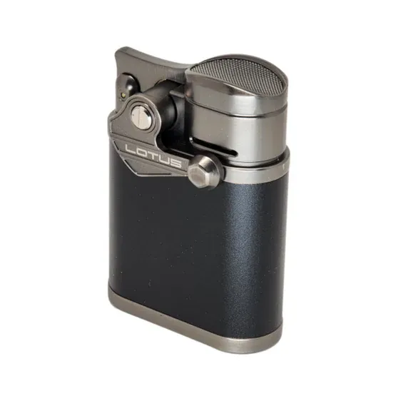 Lotus Winston Table Lighter Quad Torch Gunmetal &amp; Black