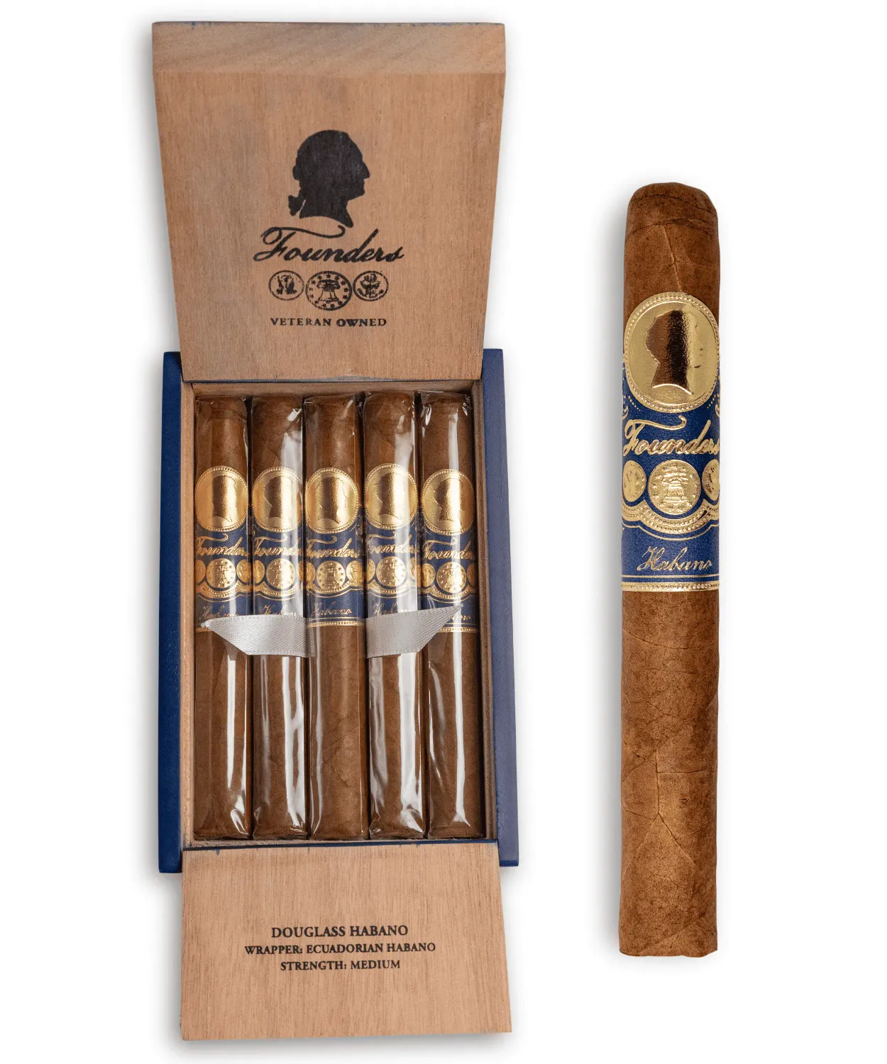 Founders Douglass Habano Toro 6x50