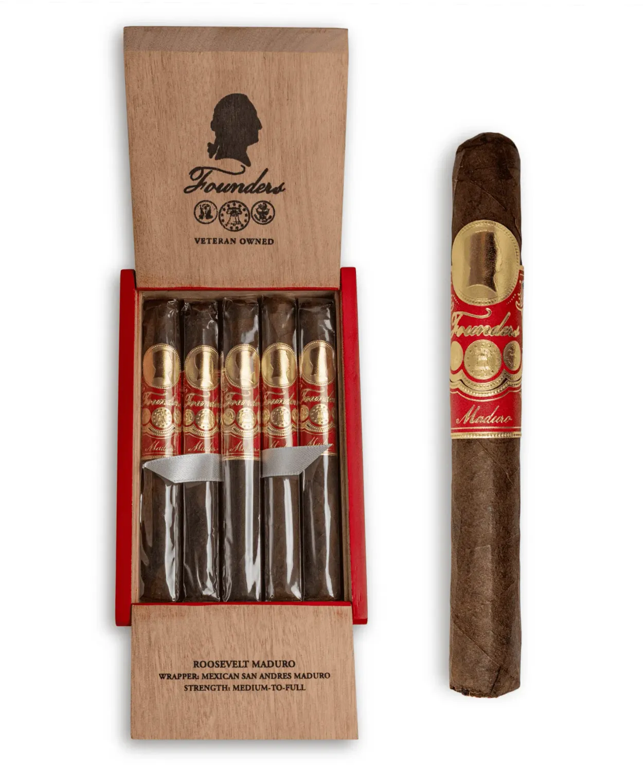 Founders Roosevelt Maduro Toro 6x50