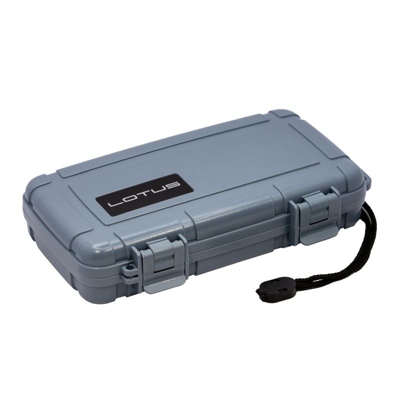 Lotus 5ct Travel Humidor Gray