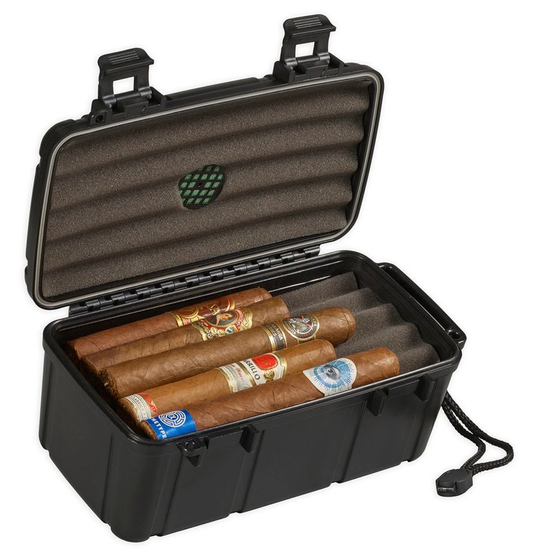 Lotus 15ct Travel Humidor Black