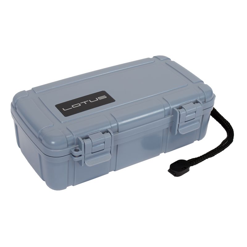 Lotus 10ct Travel Humidor Gray