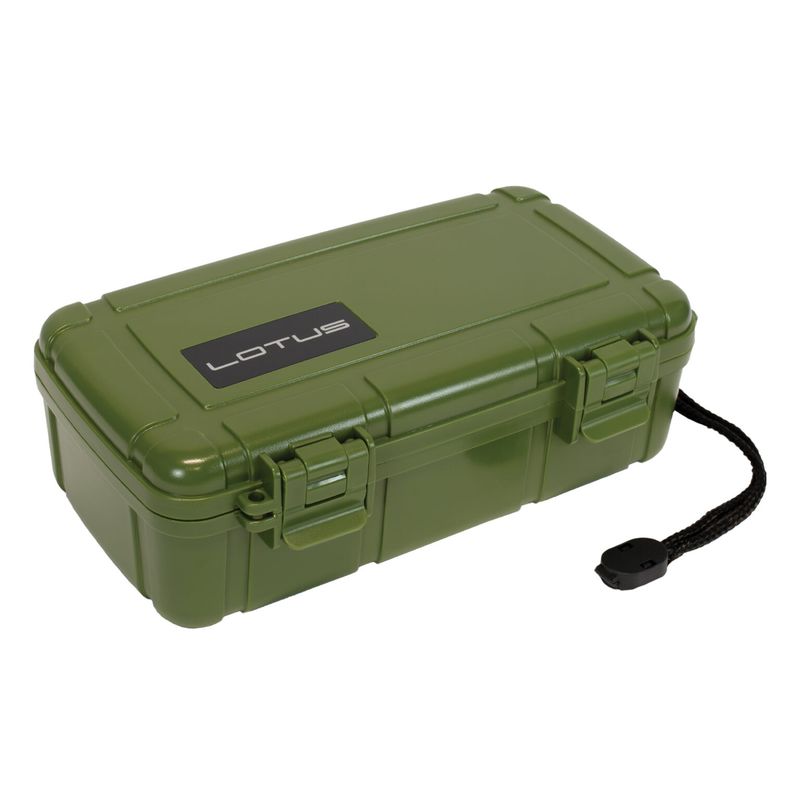 Lotus 10ct Travel Humidor Green