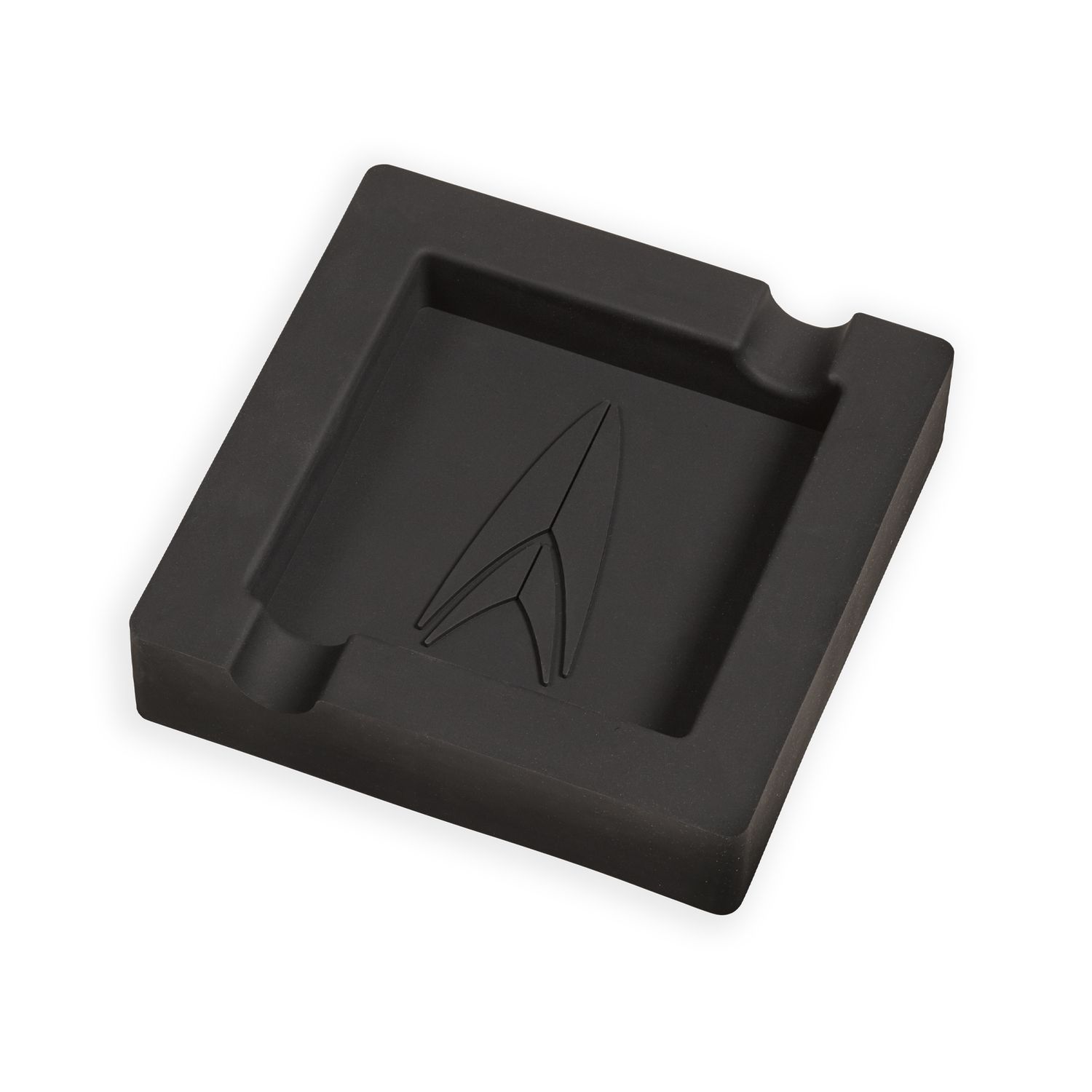 Lotus Square Silicone Ashtray Black