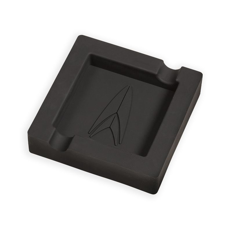 Lotus Square Silicone Ashtray Black