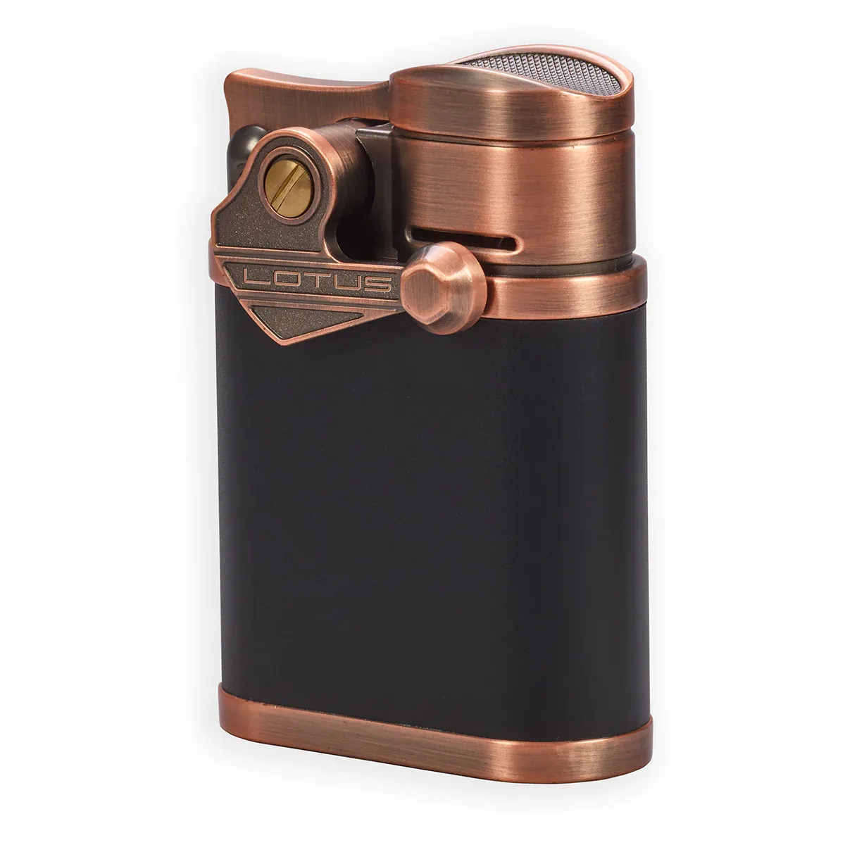 Lotus Winston Table Lighter Quad Torch Copper &amp; Black