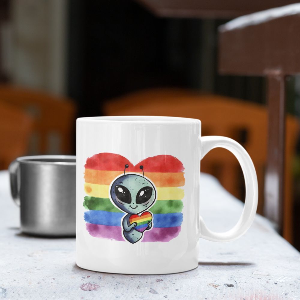 Cute Alien Pride Mug