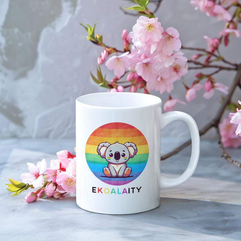 EKOALAITY Mug – Cute Rainbow Koala LGBTQ+ Pride Design