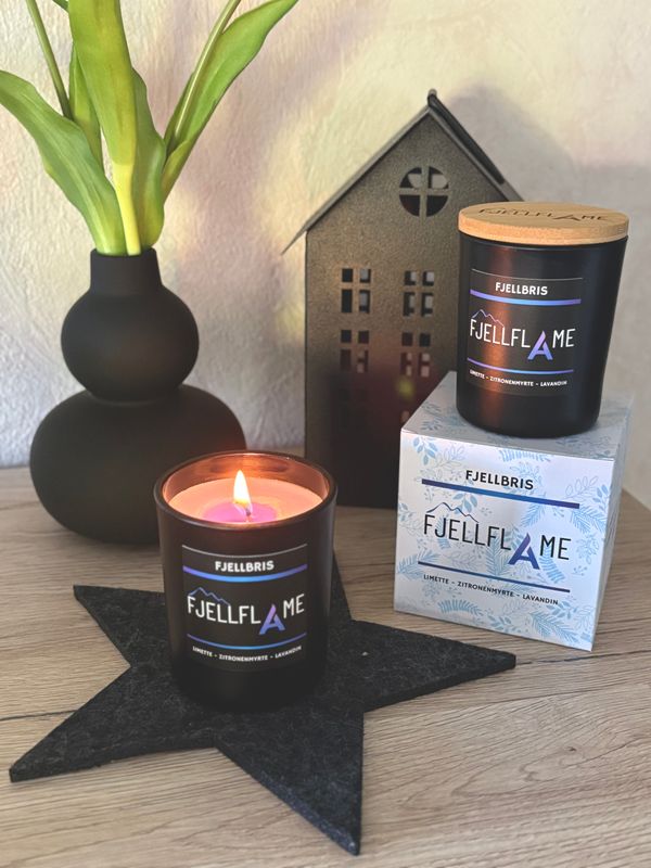 FJELLBRIS, MIDNATTSSOL & NORDLYS Duftkerzen Set - Handgemacht aus Sojawachs - Geschenkidee
