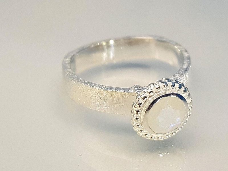 Ring moonstone 925 silver