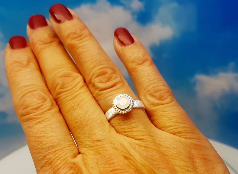 Ring moonstone 925 silver