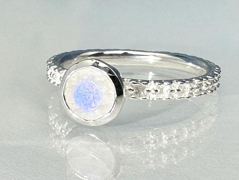Ring moonstone 925 silver