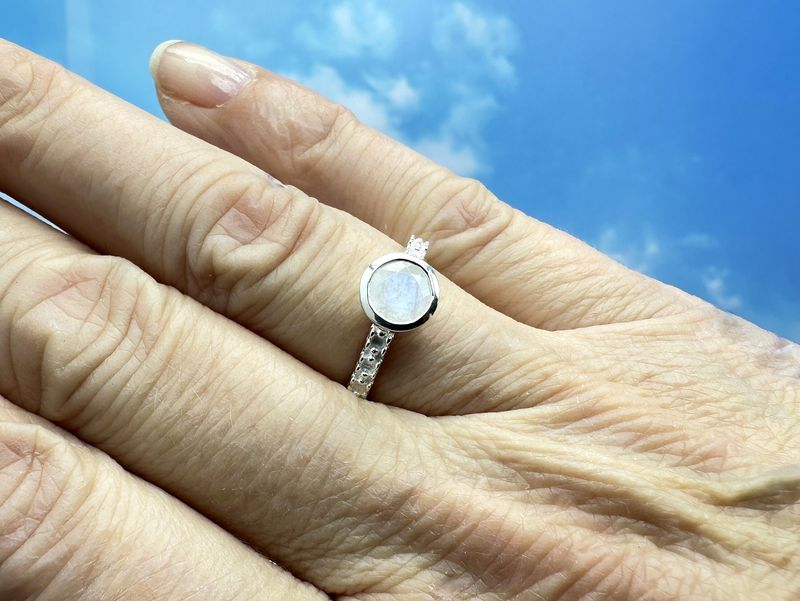 Ring moonstone 925 silver