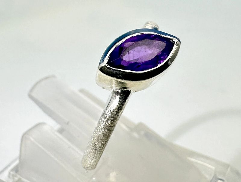 Amethyst ring 925 silver