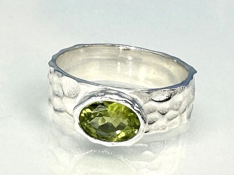 Ring peridot 925 silver