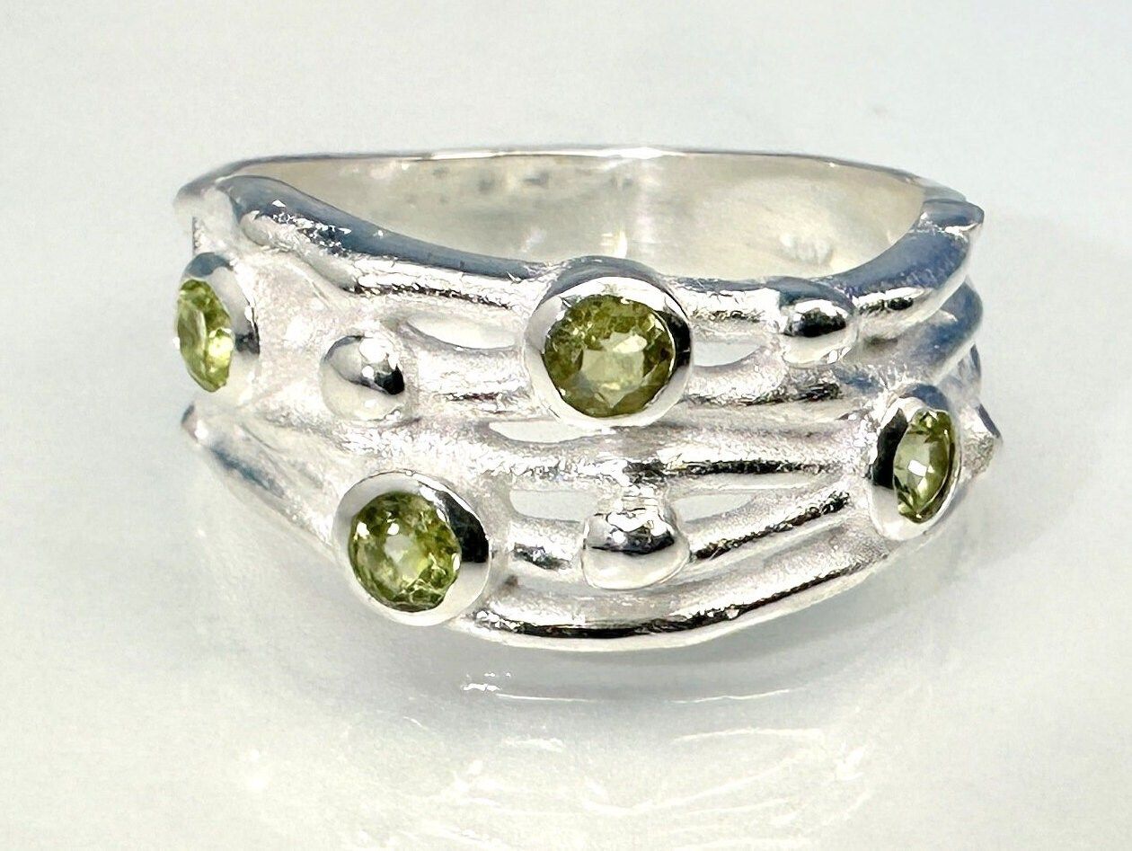 Ring peridot 925 silver