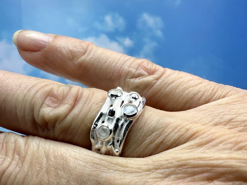 Ring moonstone 925 silver