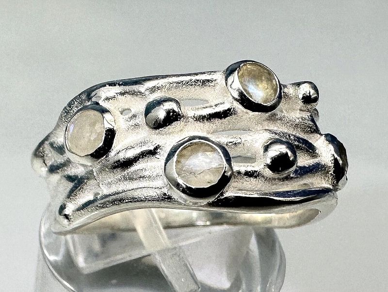 Ring moonstone 925 silver