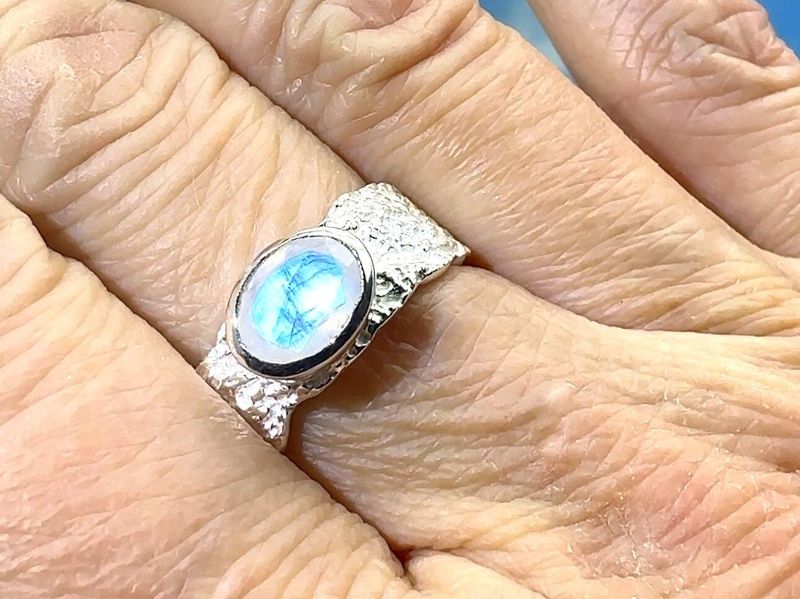 Ring moonstone 925 silver