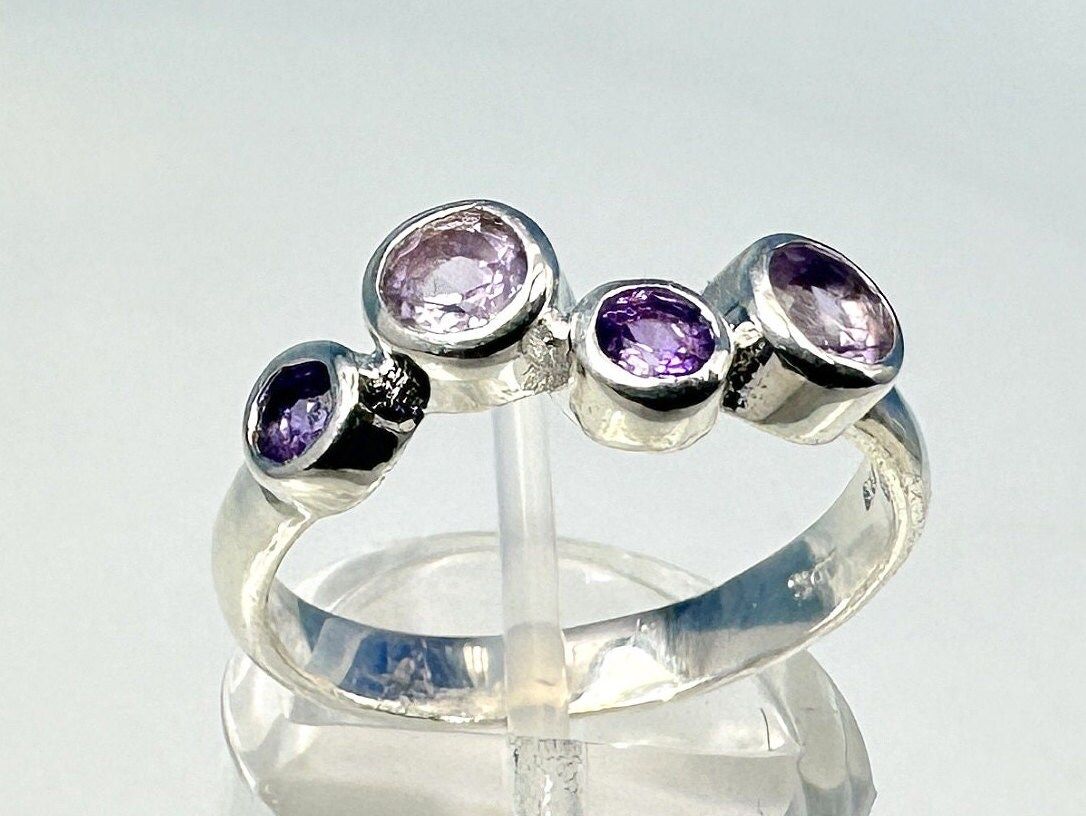 Amethyst ring 925 silver