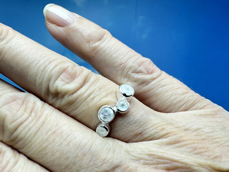 Ring moonstone 925 silver