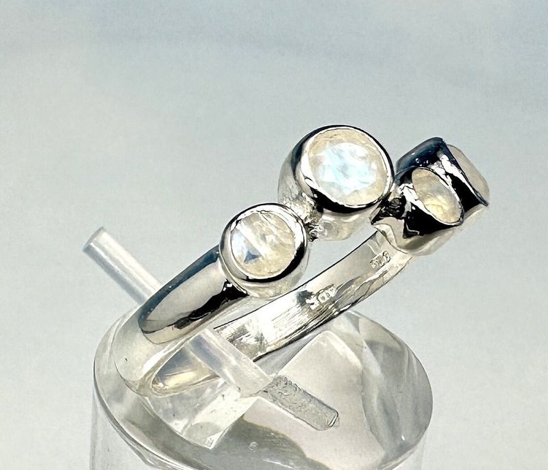 Ring moonstone 925 silver