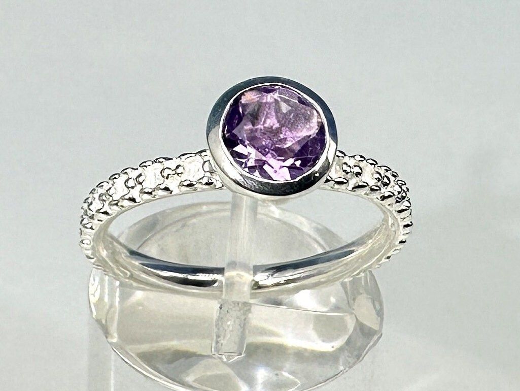 Amethyst ring 925 silver