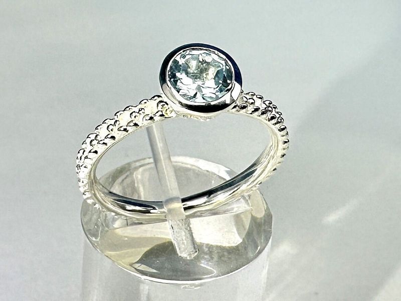 Ring topaz 925 silver
