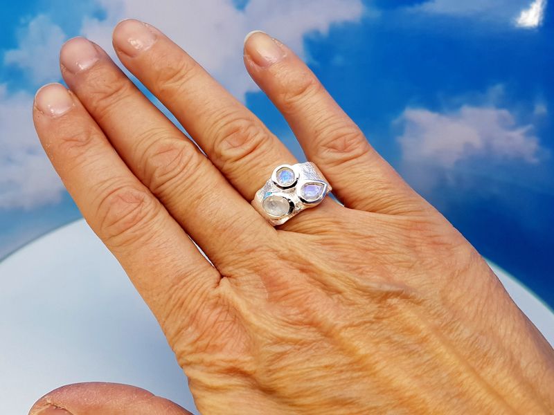 Ring moonstone 925 silver