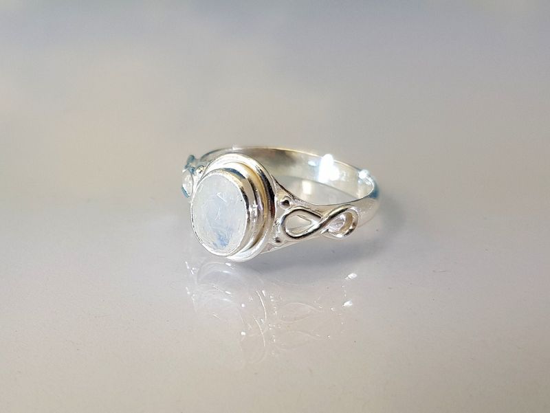Ring moonstone 925 silver