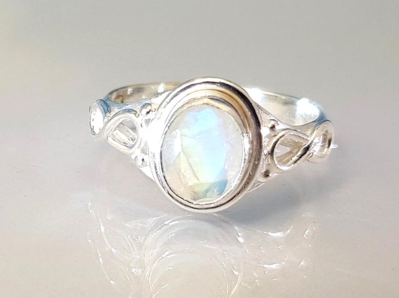 Ring moonstone 925 silver