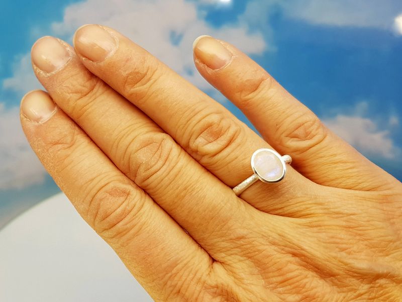 Ring moonstone 925 silver