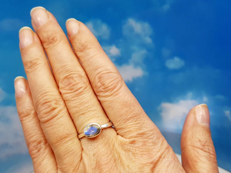 Labradorite ring 925 silver