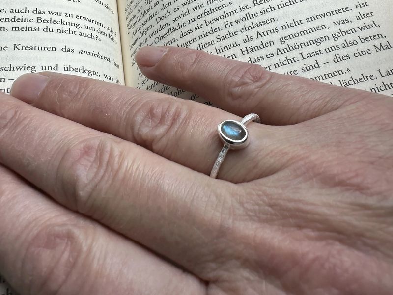 Labradorite ring 925 silver