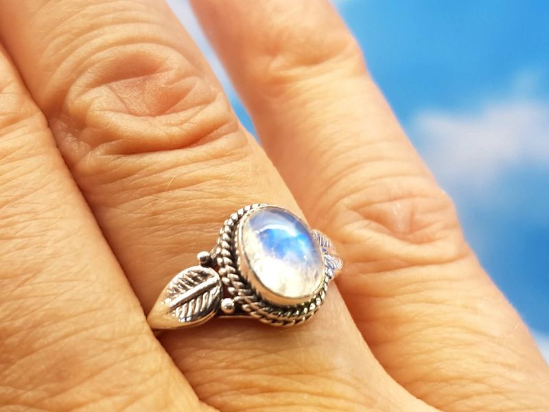 Ring moonstone 925 silver