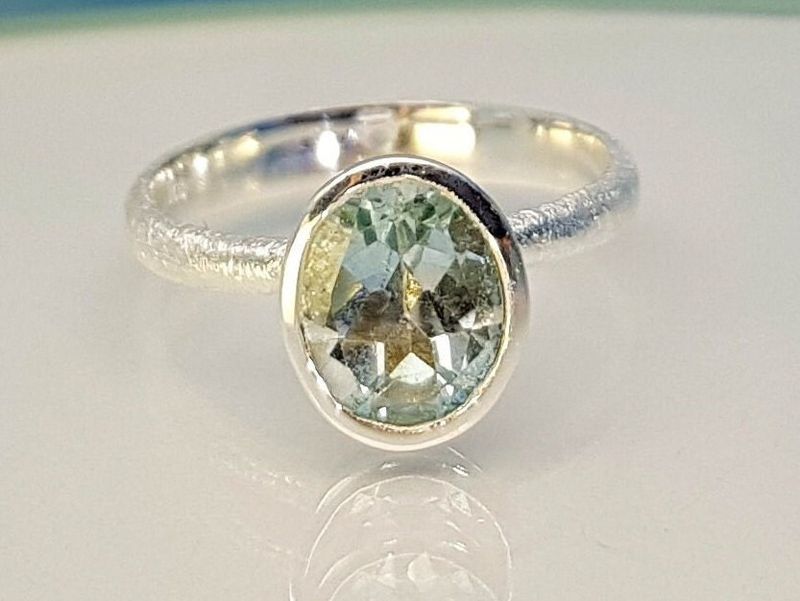 Ring topaz 925 silver