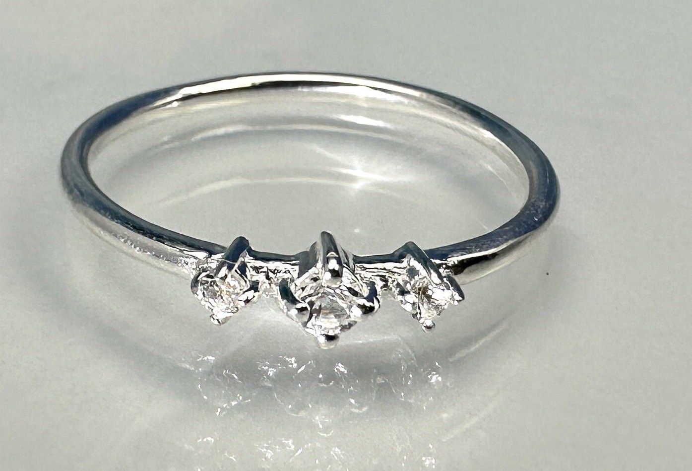 Ring white topaz 925 silver