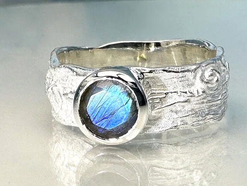 Labradorite ring 925 silver