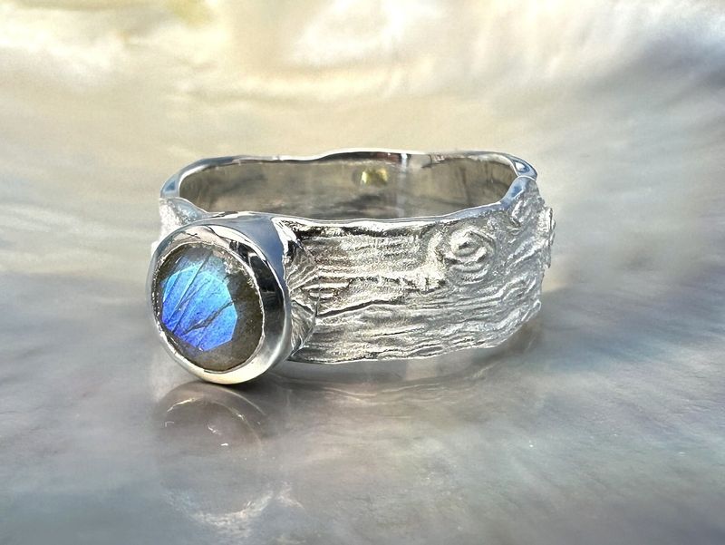 Labradorite ring 925 silver